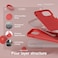 elago Liquid Silicone for iPhone 15 Plus case cover Full Body Protection, Shockproof, Slim, Anti-Scratch Soft Microfiber Lining - Red