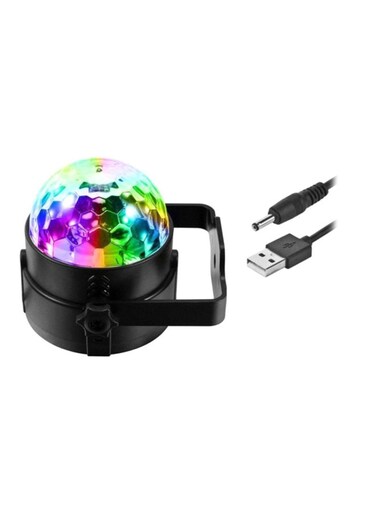 Generic - LED Disco Ball Light With USB Charger Blue/Yellow/Red
