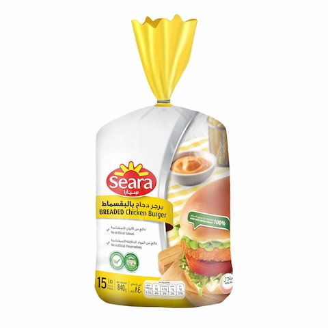 Buy Seara Breaded Chicken Burger 840g in Saudi Arabia