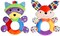 Haha Baby Teething Rattle Toys, Infant Girl Boy Learning Toy Newborn Soft Handbell Grab Shaker Crinkle Squeaky Sensory Travel Accessories For 0 3 6 9 12 Months Old