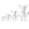 DIY CREATE YOUR OWN UNIQUE ACRYLIC FLUID POURING PAINT BEAR (9 inch - 23 cm) COMPLETE SET, colors: White, Light-Blue, Black. Arts and Crafts, Customize Handmade Creative Birthday Gift