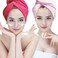 Generic 2Pcs/Set Bathroom Super Absorbent Quick-Drying Microfiber Bath Towel Hair Dry Cap Salon Towel