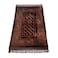 Fabienne Embossed Prayer Rug Anti-Slip Velvet Top Prayer Mat Dark Brown 80 x 120 cm