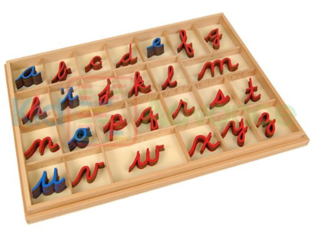 Buy Kid Advance Montessori Cursive Moveable Alphabets With Box Online ...