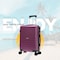 STARGOLD ABS+PC Spinner Wheels Trolley Single Luggage Number Lock Smart Carry On Suitcase 20 Inches