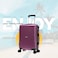 STARGOLD ABS+PC Spinner Wheels Trolley Single Luggage Number Lock Smart Carry On Suitcase 20 Inches