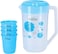 Delcasa 2.3L Water Jug With 4Cups, Multi-Colour, Dc1454