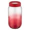 QLUX RAINBOW GLASS JAR 1000CC RED