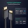 UGREEN DisplayPort to DisplayPort Cable, Supports 4K@60Hz / 2K@144Hz, Universal Compatibility, Copper Conductor, Aluminum Foil &amp; Braid, PVC Protective Jacket, 1m Cable Length, Black   10244