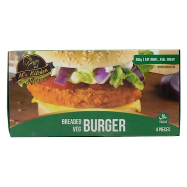 Als Kitchen 4 Breded Vegetable Burger 400G