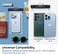 Spigen Universal Waterproof Phone case [1 Pack] IPX8 Pouch A601 compatible with iPhone, Samsung Galaxy and Smartphone up to 7 inches - Crystal Clear