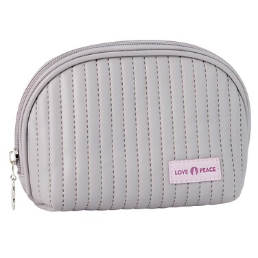 Flaneur Cosmetic Bag &amp; Cake Style Makeup Organizer, PU Leather Travel Makeup Bag for Women, Wide-Open Cosmetic Organizer for Toiletries and Accessories, Stylish Makeup Storage Case