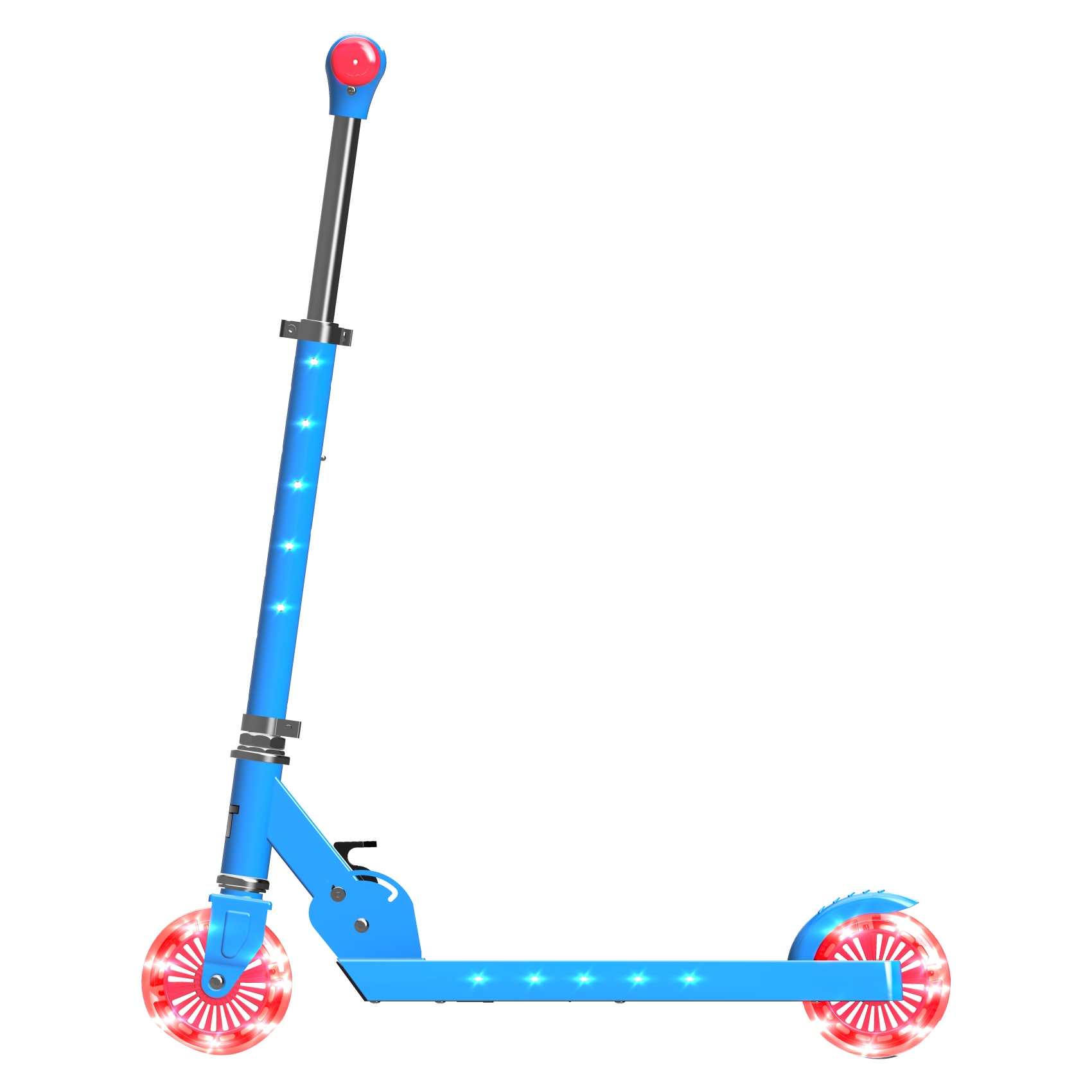 Lit Starship 2-Wheel Scooter Marina Blue