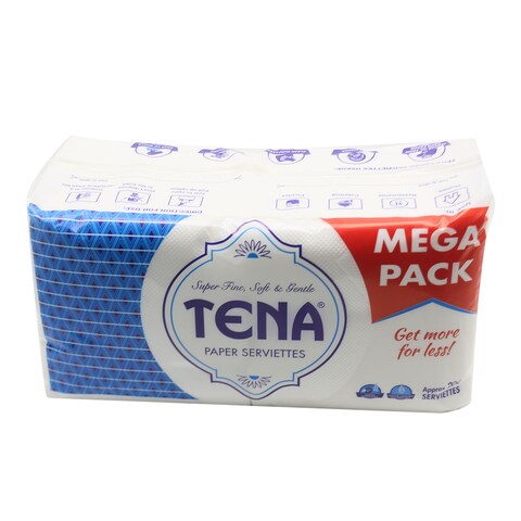 TENA SERVIETTES WHITE 200S