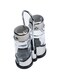 Cuisine Art 2PCS Glass and Stainless Steel Salt &amp; Pepper Shaker Set - 40ml