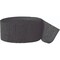 Unique Crepe Paper Streamer- 81-Feet Length- Black