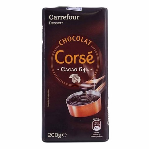 Carrefour 64% Cocoa Dessert Chocolate Bar 200g