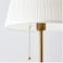 Floor lamp, brass/white