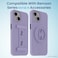 Remson Mag-X Magnetic Hybrid Protective Silicone Case Military Grade Protection For iPhone 14 (Purple)