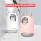 Generic-White  USB Humidifier 300ml Mini Portable Humidifier Desktop Bedroom Mute Humidifier with 7-color breathing Light White