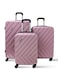3-Piece Hard side ABS Luggage Trolley Set 20/24/28 Inch Pink