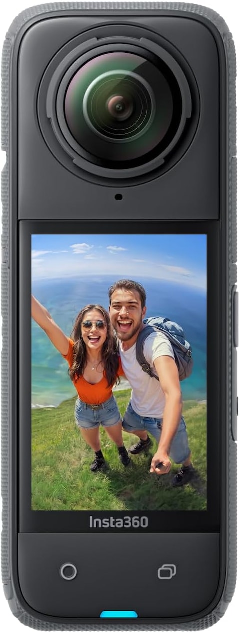 Insta360 X4 - Waterproof 8K 360 Action Camera, 4K Wide-Angle Video, Invisible Selfie Stick Effect, Removable Lens Guards, 135 Min Battery Life, AI Editing, Stabilization, for Sports, Travel, Outdoor