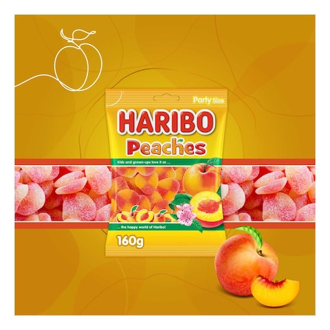 Haribo Peaches Candy 160g