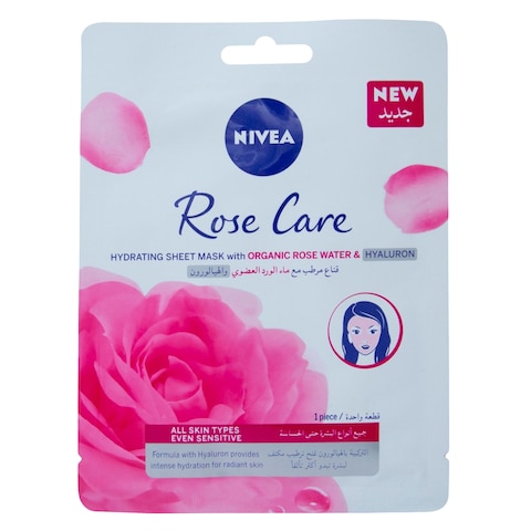 Nivea Rose Care Hydrating Under Eye Mask White