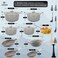LIFE SMILE - Cookware Set Granite Non Stick 100% PFOA Free - 22 pieces Induction Base Pots and Pans Set with Lid Include Casseroles,Wok,Fry Pans,Frying Basket, Kitchen Utensils (Dark Grey)