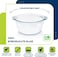 Borosil Deep Round Casserole, White, 1.75Liters