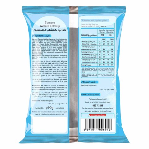 Carrefour Corneez Tomato Ketchup Crispy Corn Snacks 90G