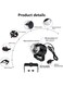 Generic Mini RGB LED Magic Disco Ball Light Black 8.3X9Centimeter