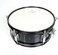 Mike Music Snare Drum Set Student Steel Shell 14 X 5.5 Inches, Includes Drum Key, Drumsticks and Strap(black)
