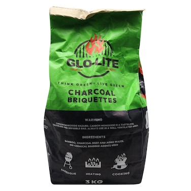 GLOLITE CHARCOAL BRIQUETTES 3KG