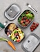 Black + Blum Bam-Ss-S010, Olive, Leak-Proof Oven Safe Plastic Free Meal Prep Lunch Food Container, 600ml / 20Fl Oz, Stainless Steel &amp; Silicone, 600 ml