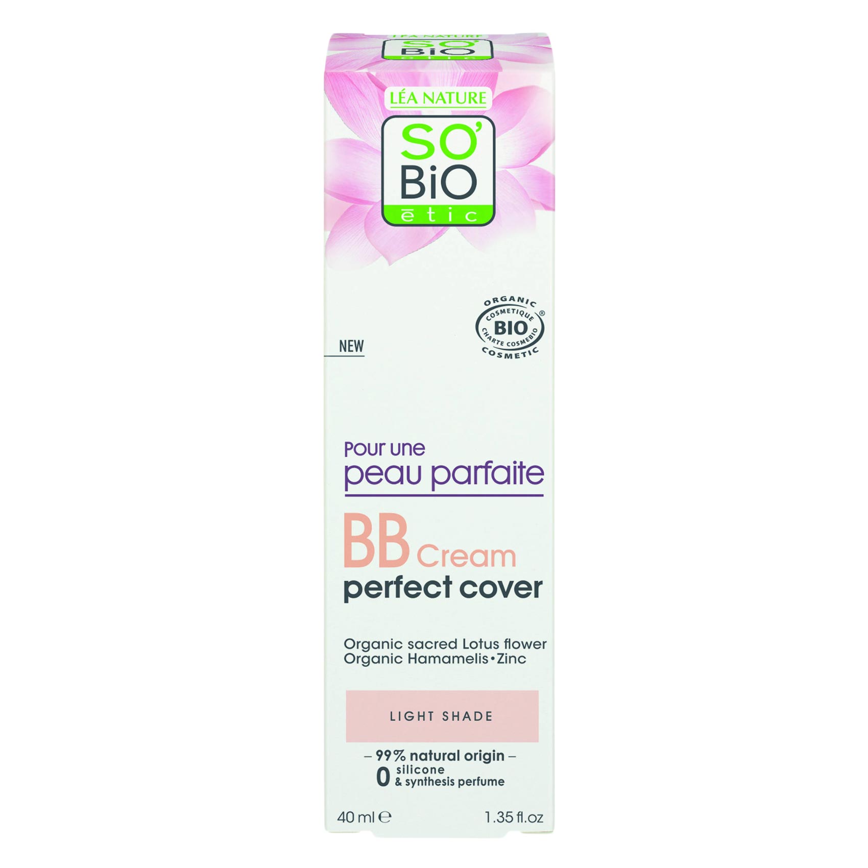 So Bio Etic Organic BB Cream Perfect Cover Light Shade 40ml