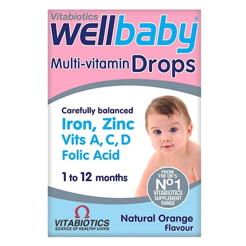Vitabiotics Wellbaby Orange Multivitamin Drops 30ml