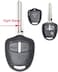Rubik Replacement Housing Shell Remote Blank Key Case Fob 2 Button For MITSUBISHI Lancer Evolution Grandis Outlander, Right Blade