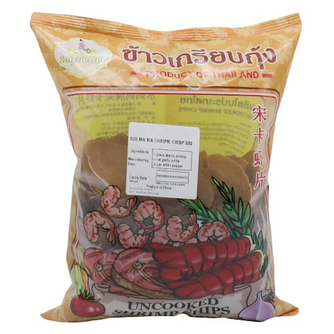 Sui Ma Ma Uncooked Shrimp Chips 500g