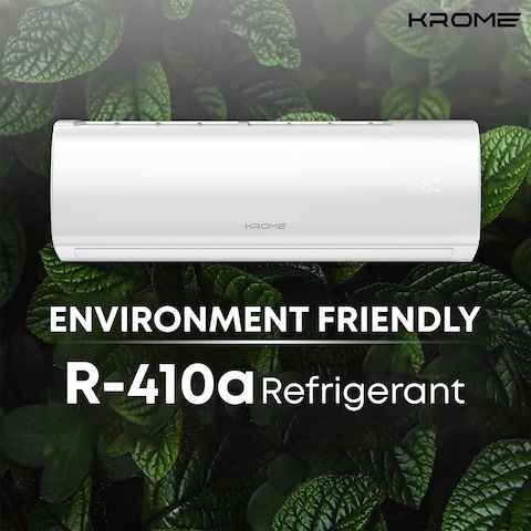 Krome 2.5 Ton AC, Split Air Conditioner With Advanced Rotary Compressor Technology, 30000 BTU, Low Noise, Environment Friendly R-410a, Smooth And Stable Operations, White, KR-AR30TT3