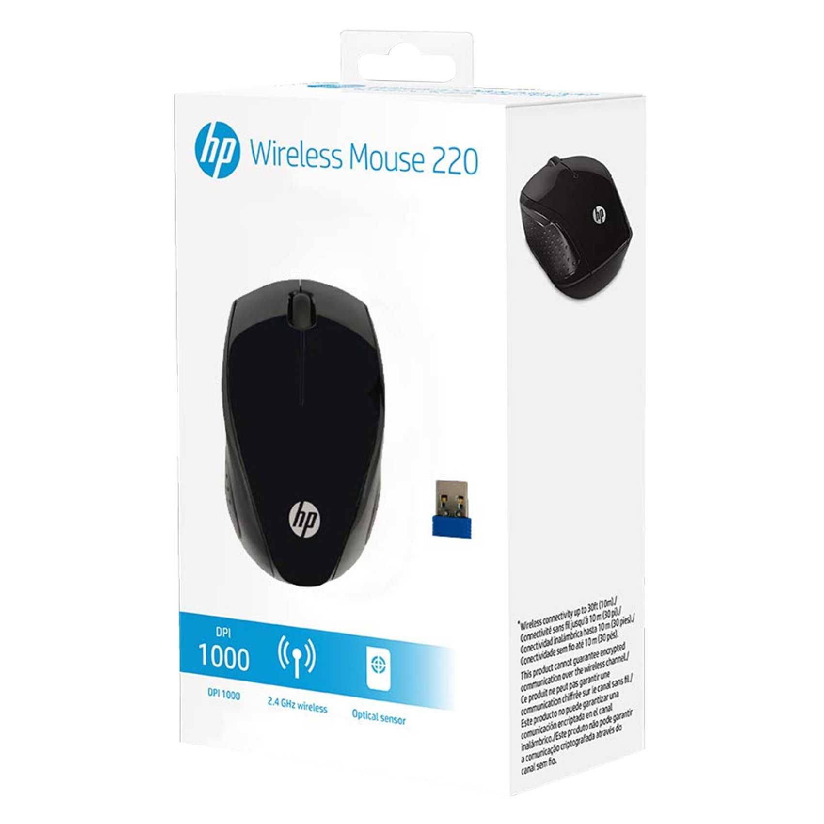 Buy HP Wireless Mouse 220 Black Online | Carrefour UAE