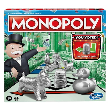 Hasbro C1009 Classic Monopoly Board Game 8+ Years
