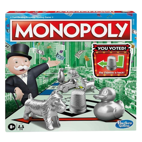Hasbro C1009 Classic Monopoly Board Game 8+ Years