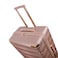 Senator Hard Case Cabin Luggage Trolley For Unisex ABS Lightweight 4 Double Wheeled Suitcase With Built In TSA Type Lock A5125 Rose Gold