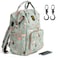 Sunveno Diaper Bag Green Dream XL w/ Sunveno Stroller Hooks