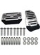 Wtrtr 2-Piece Non-Slip Automatic Car Gas Brake Metal Pedal Cover Pad