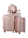 Star Line Star Line 5 Piece Luggage Trolley Bags Set Rose Gold