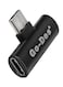 Go-Des Dual USB-C Connector 3.5Millimeter Black