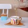 European Light Luxury Moroccan Style Cup Ins Afternoon Tea Cups And Saucer Sets Ceramic Arabic Coffee Cup