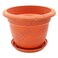 Kenpoly round Planter No 2 Brown 